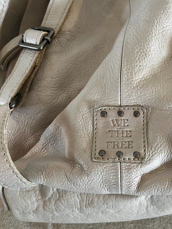 Free People We The Free Champagne BoHo Leather SoHo Convertible Sling Back Pack main image 4